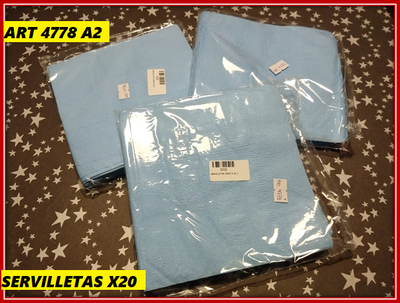 ART 4778 SERVILLETAS X20 CELESTES