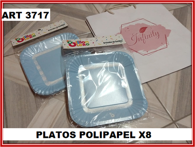 ART 3717 PLATOS POLIPAPEL X8