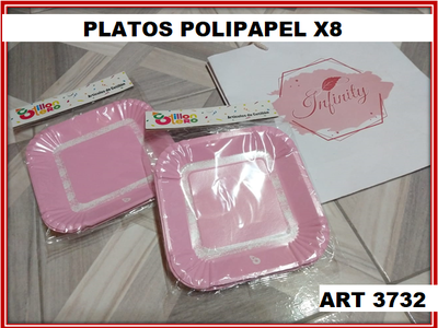 ART 3732 PLATOS POLIPAPEL X8