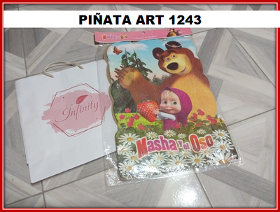 ART 1243 PIÑATA CARTON MASHA Y EL OSO