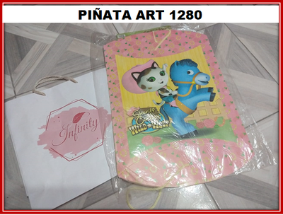 ART 1280 PIÑATA CARTON GATITA CHERIF