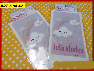ART 1198 BOLSITA ARCOIRIS NUBE X10