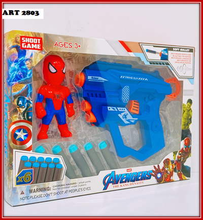 ART 2803 PISTOLA CON MUÑECO SPIDERMAN