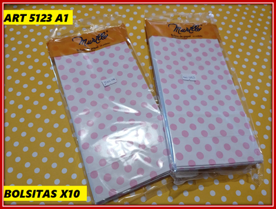 ART 5123 BOLSA PAPEL LUNARES X10