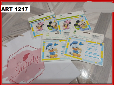ART 1217 INVITACION DISNEY BABY