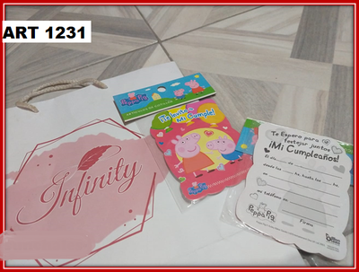 ART 1231 INVITACIONES PEPA PIG