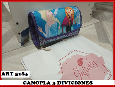 ART 5183 CARTUCHERA 3 DIVICIONES LICENCIA