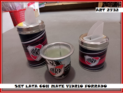 ART 2732 SET CON MATE VIDRIO FORRADO