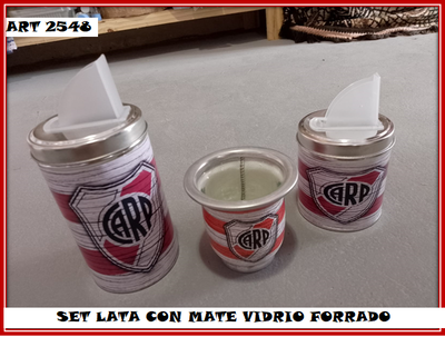 ART 2548 SET CON MATE VIDRIO FORRADO