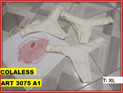 ART 3075 COLALES CON PUNTILLA TALLE XL