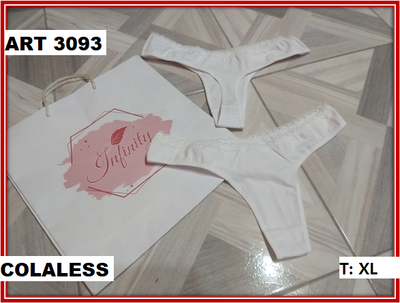 ART 3093 COLALES CON PUNTILLA TALLE XL