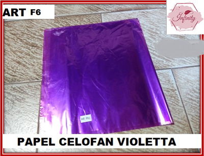 ART F6 PAPEL CELOFAN LILA