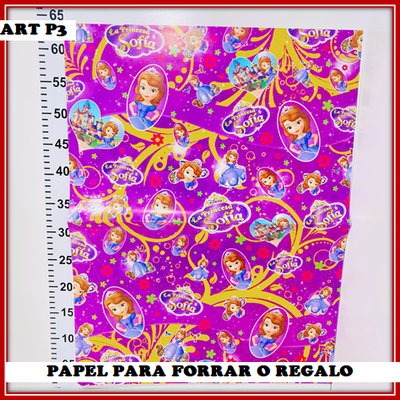 ART P3 PAPEL PARA FORRAR O REGALO PRINCESA SOFIA