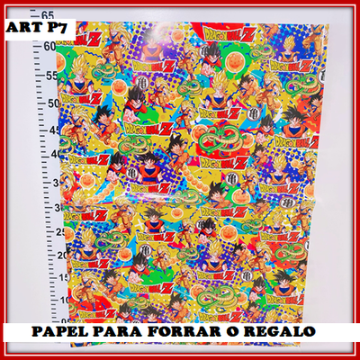 ART P7 PAPEL FORRO O REGALO DRAGON BALLZ