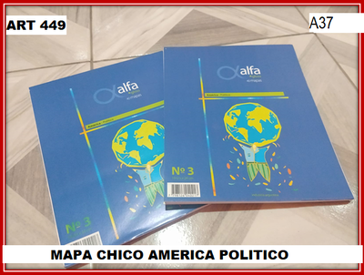 ART 449 MAPA N°3 AMERICA POLITICO X1