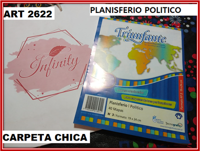 ART 2622 MAPA N°3 PLANISFERIO POLITICO X1