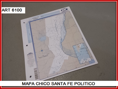 ART 6100 MAPA N°3 SANTA FE POLITICO X1
