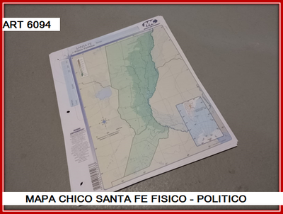 ART 6094 MAPA N°3 SANTA FE FISICO POLITICO X1
