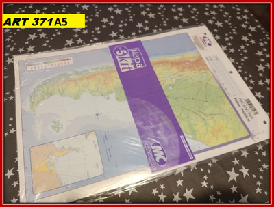 ART 371 MAPA OFICIO ARGENTINA FISICO POLITICO X1