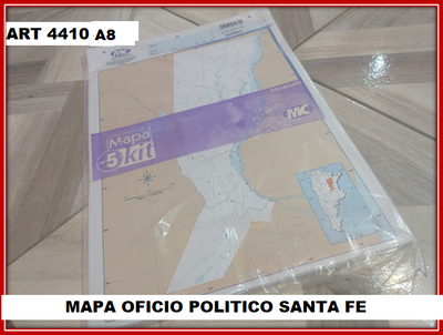ART 4410 MAPA OFICIO SANTA FE POLITICO X1