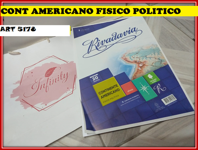 ART 5178 MAPA OFICIO AMERICA FISICO POLITICO