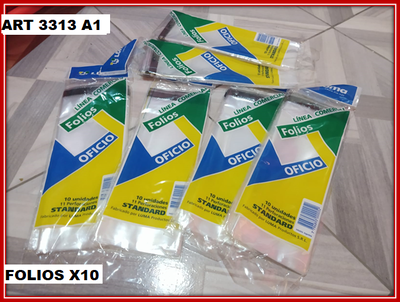 ART 3313 FOLIOS OFICIO  X10