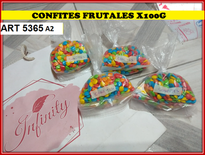 ART 5365 CONFITES FRUTALES X100G