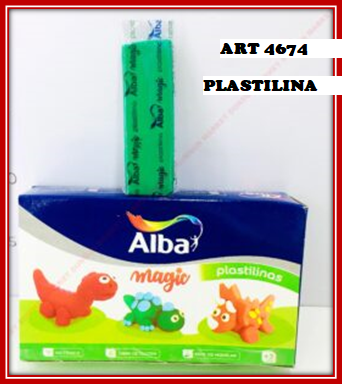 ART 4674 PLASTILINA ALBA VERDE 