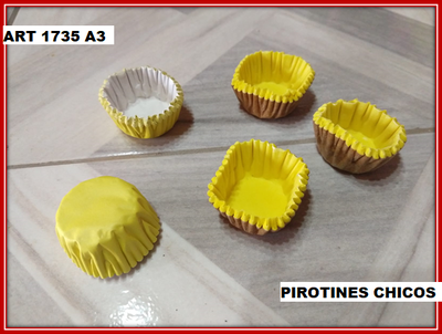 ART 1735 PIROTINES CHICOS AMARILLOS