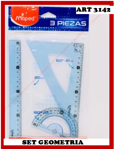 ART 3142 SET GEOMETRIA MAPED