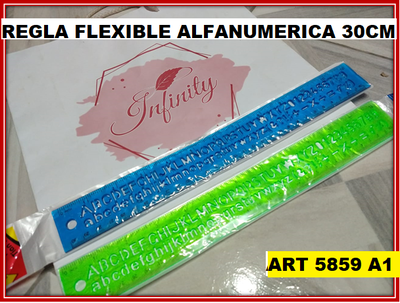 ART 5859 REGLA ALFANUMERICA FLEXIBLE
