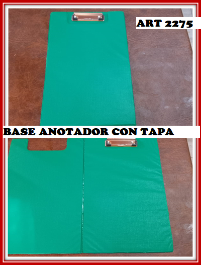 ART 2275 BASE ANOTADOR CON TAPA
