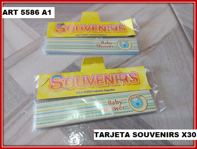 ART 5586 TARJETA SOUVENIRS