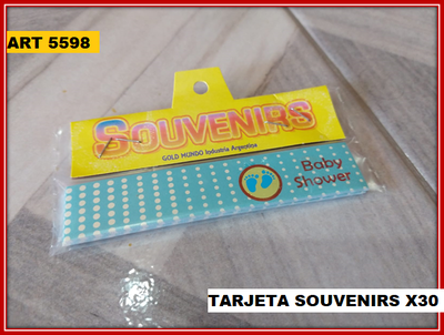ART 5598 TARJETA SOUVENIRS