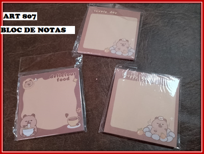 ART 807 BLOC DE NOTAS