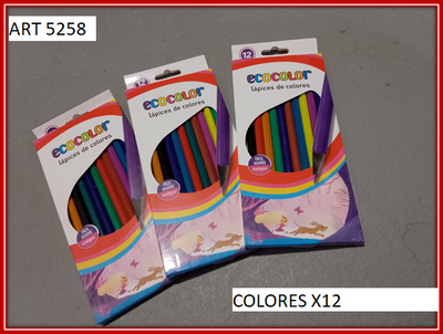 ART 5258 COLORES X12 ECOCOLOR