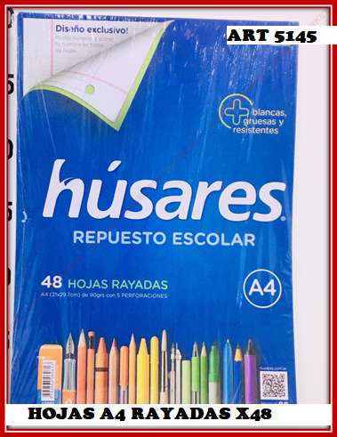 ART 5145 HOJAS A4 RALLADAS X48