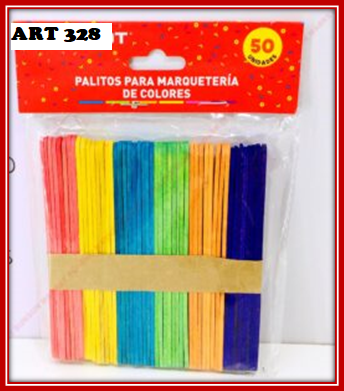 ART 328 PALITOS HELADO COLOR