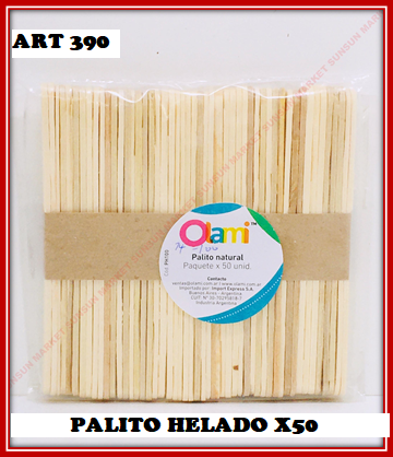 ART 390 PALITO HELADO NATURAL