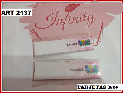 ART 2137 TARJETAS SOUVENIRS