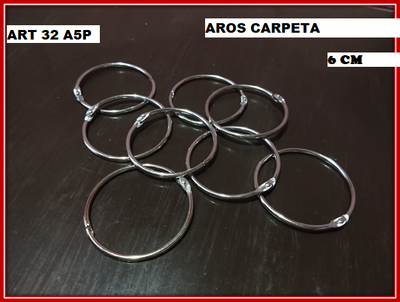ART 32 GANCHO CARPETA X2