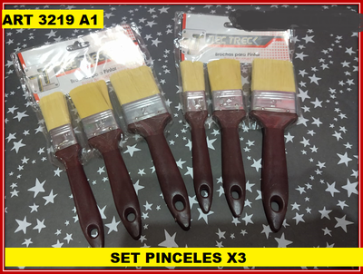 ART 3219 PINCELETAS X3
