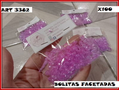 ART 3382 PERLAS FACETADAS X100