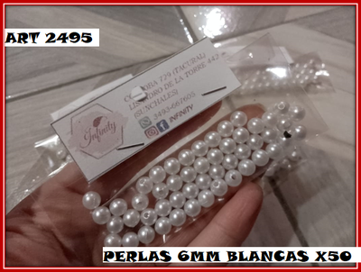 ART 2495 PERLAS BLANCAS X50