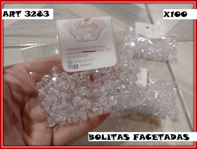 ART 3283 PERLAS FACETADAS X100