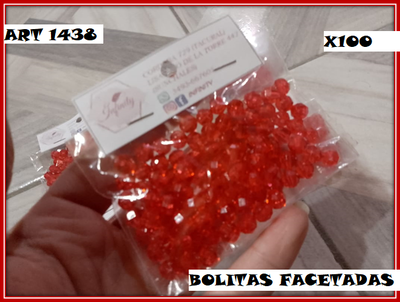 ART 1438 PERLAS FACETADAS X100