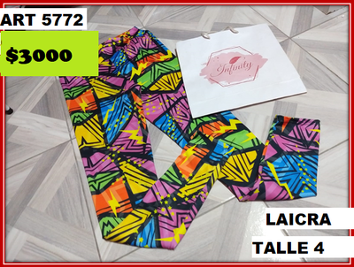 ART 5772 CALZA LICRA OFERTA TALLE 4