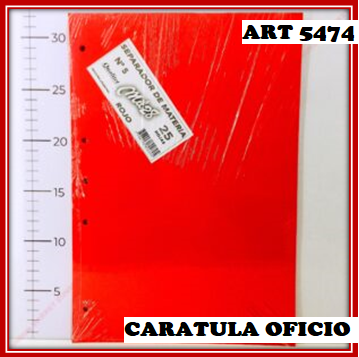 ART 5474 CARATULAS OFICIO