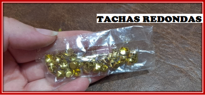 ART 5X TACHAS REDONDAS DORADAS