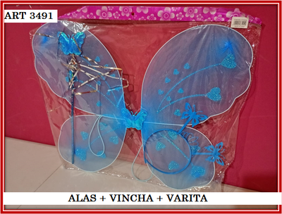 ART 3491 ALAS + VARITA + VINCHA